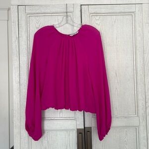 Amanda Uprichard hot pink top in size S